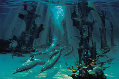 Atlantis Dolphins - John Pitre Fine Art